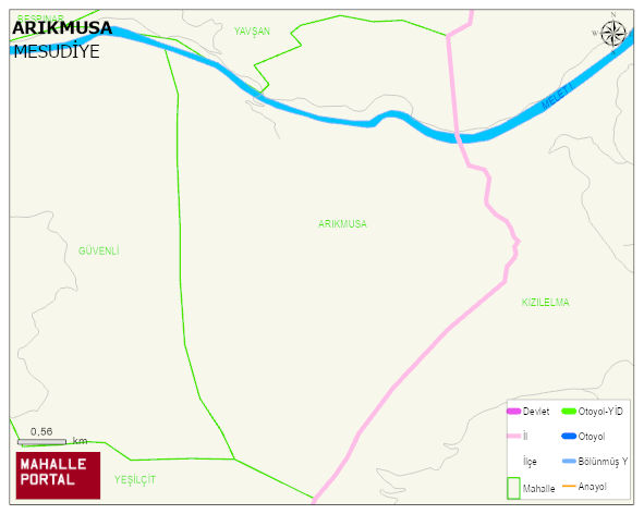 ARIKMUSA Mahallesi Haritası | Dağlar, Ovalar ve Akarsu Bilgileri