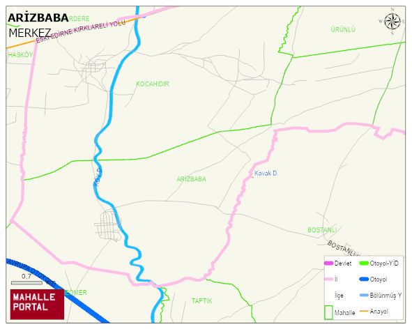 ARİZBABA Köyü Haritası | Güncel Mahalle ve Köy Haritası