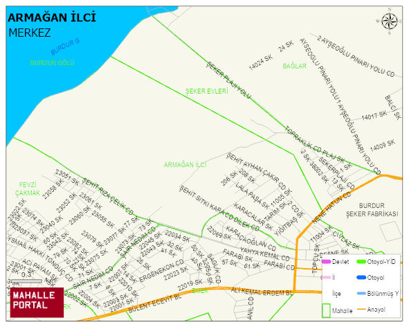 ARMAĞAN İLCİ Mahallesi Haritası | Mahalle Sokak Haritası