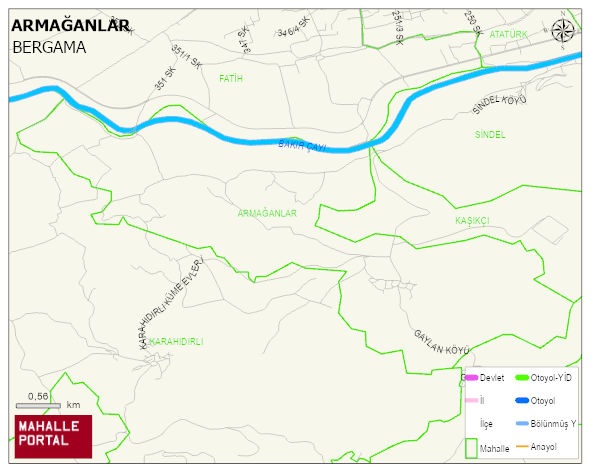 ARMAĞANLAR Mahallesi Haritası | Detaylı Köy ve Mahalle Görünümü