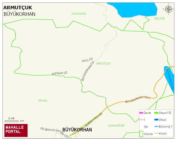 ARMUTÇUK Mahallesi Haritası | Uydu Görüntüsü ve Harita Detayları