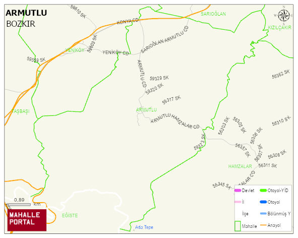 ARMUTLU Mahallesi Haritası | Uydu Görüntüsü ve Harita Detayları