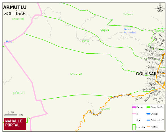 ARMUTLU Mahallesi Haritası | Güncel Mahalle ve Köy Haritası