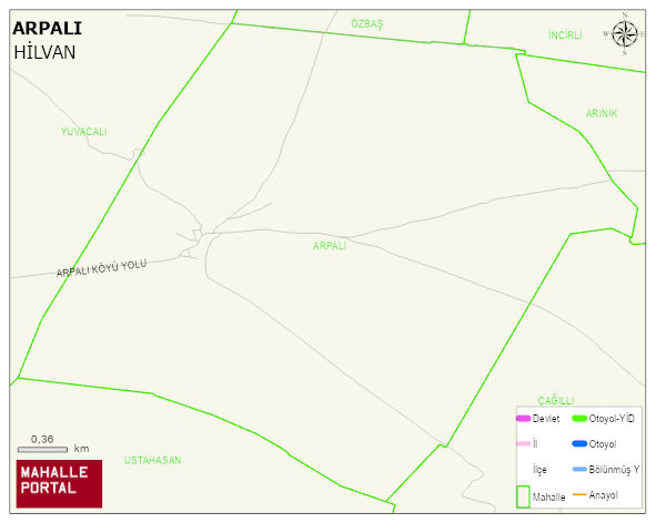 ARPALI Mahallesi Haritası | İnteraktif Köy ve Mahalle Sınırları