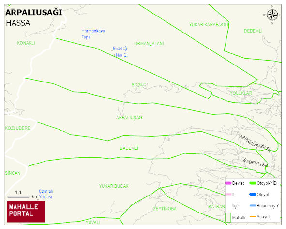 ARPALIUŞAĞI Mahallesi Haritası | Sayısal Bölge Görünümü