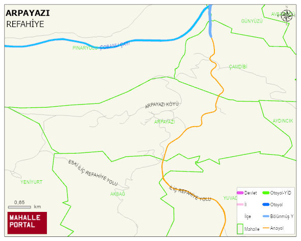 ARPAYAZI Köyü Haritası | Coğrafi Yapı ve Detaylı Haritası