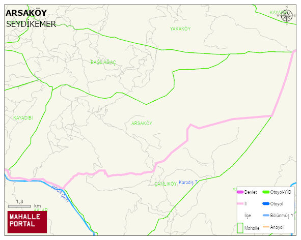 ARSAKÖY Mahallesi Haritası | Mahalle Sokak Haritası