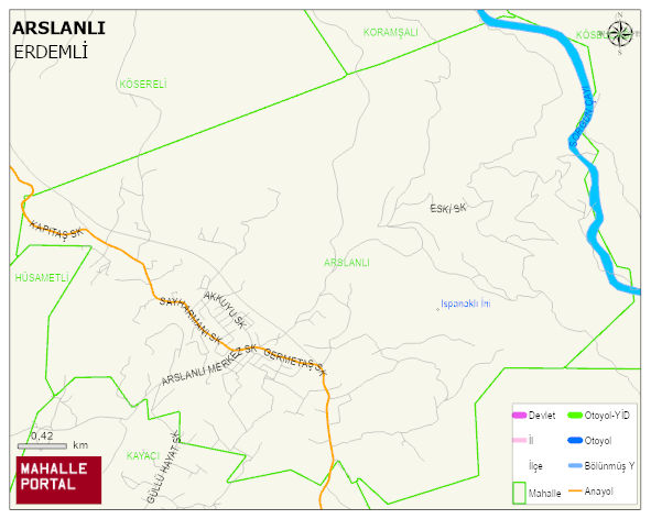 ARSLANLI Mahallesi Haritası | Detaylı Köy ve Mahalle Görünümü