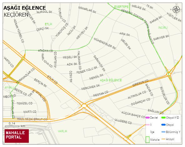 AŞAĞI EĞLENCE Mahallesi Haritası | Dağlar, Ovalar ve Akarsu Bilgileri