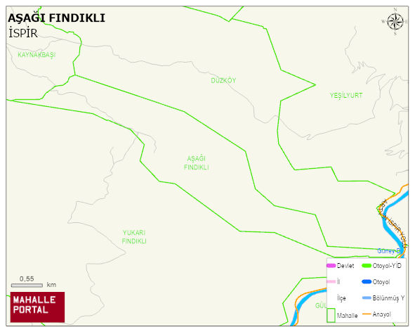 AŞAĞI FINDIKLI Mahallesi Haritası | Uydu Görüntüsü ve Harita Detayları