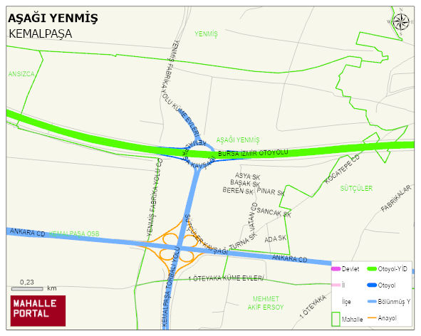 AŞAĞI YENMİŞ Mahallesi Haritası | Uydu Görüntüsü ve Harita Detayları