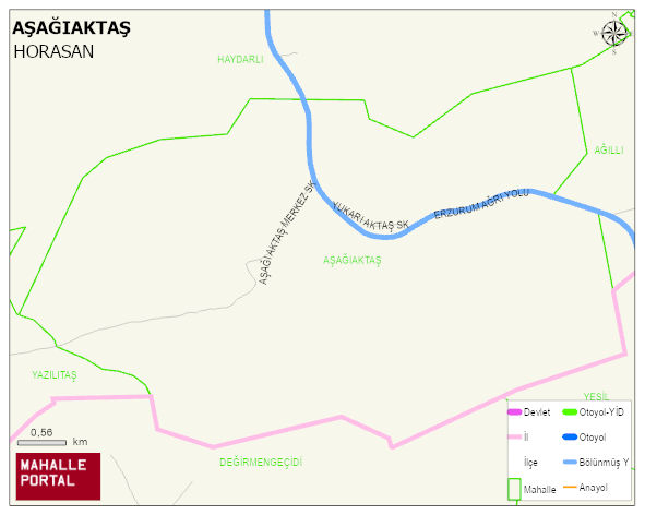 AŞAĞIAKTAŞ Mahallesi Haritası | Coğrafi Yapı ve Detaylı Haritası