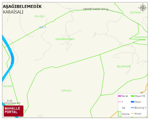 AŞAĞIBELEMEDİK Mahallesi Haritası | Mahalle Sokak Haritası