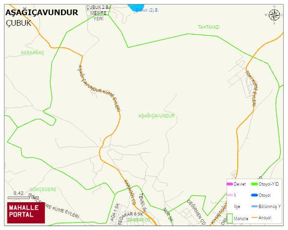 AŞAĞIÇAVUNDUR Mahallesi Haritası | Uydu Görüntüsü ve Harita Detayları