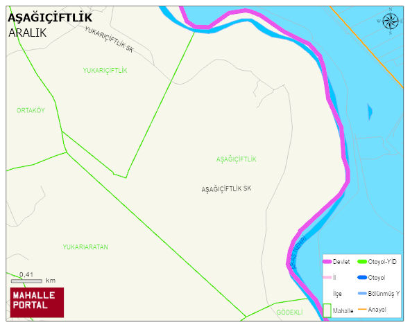 AŞAĞIÇİFTLİK Köyü Haritası | Detaylı Köy ve Mahalle Görünümü