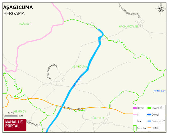AŞAĞICUMA Mahallesi Haritası | Detaylı Köy ve Mahalle Görünümü