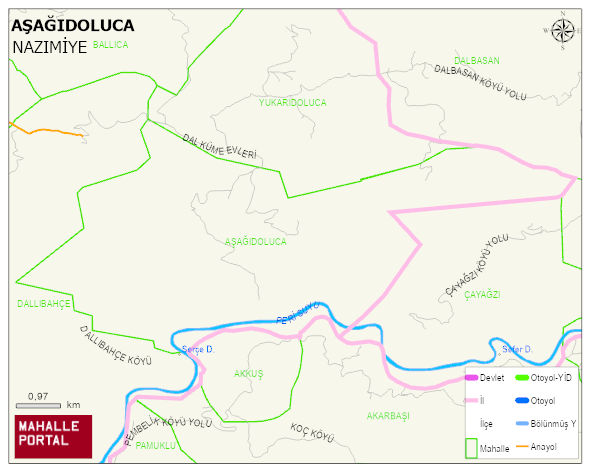 AŞAĞIDOLUCA Köyü Haritası | Güncel Mahalle ve Köy Haritası