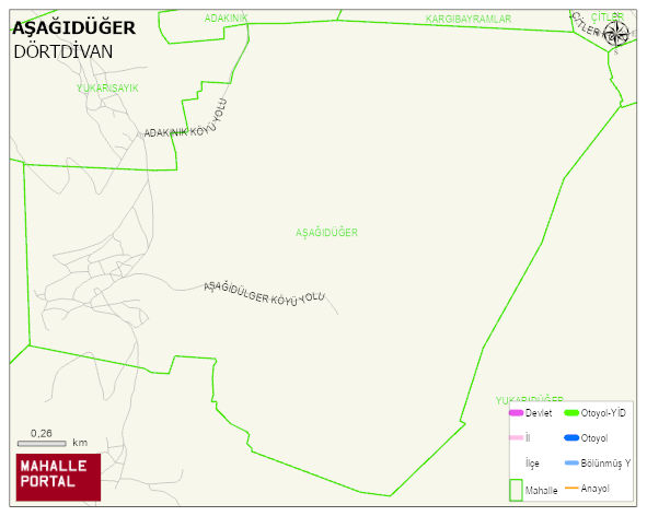 AŞAĞIDÜĞER Köyü Haritası | Mahalle Sokak Haritası