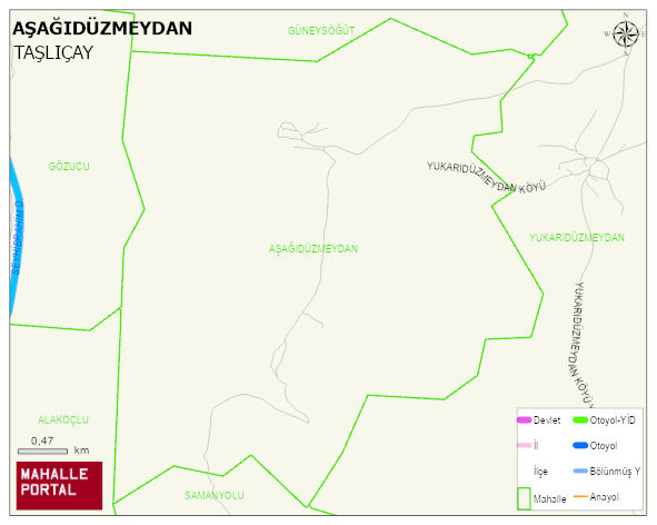 AŞAĞIDÜZMEYDAN Köyü Haritası | Güncel Mahalle ve Köy Haritası