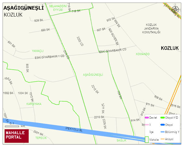 AŞAĞIGÜNEŞLİ Mahallesi Haritası | Güncel Mahalle ve Köy Haritası
