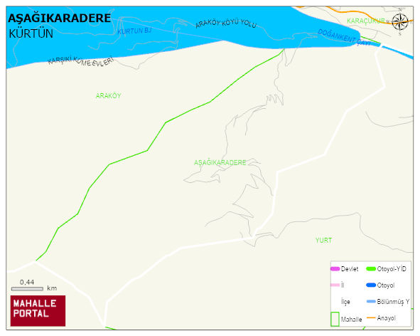 AŞAĞIKARADERE Köyü Haritası | Uydu Görüntüsü ve Harita Detayları