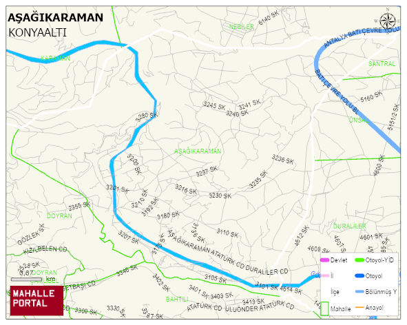 AŞAĞIKARAMAN Mahallesi Haritası | Uydu Görüntüsü ve Harita Detayları