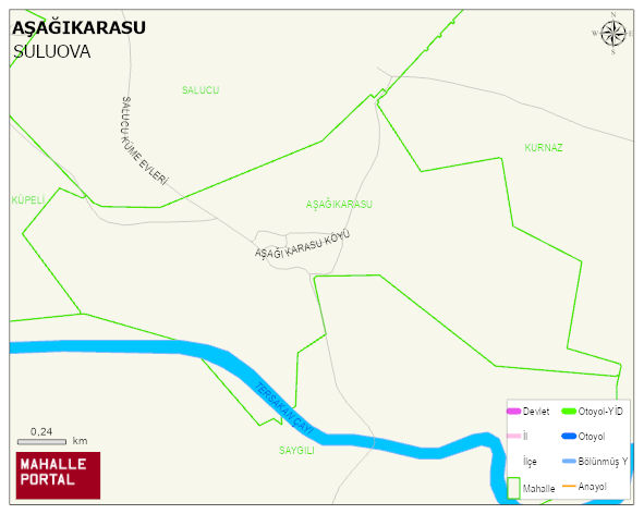 AŞAĞIKARASU Köyü Haritası | Mahalle ve Köy Sınırı