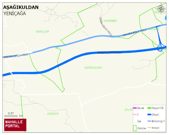 AŞAĞIKULDAN Köyü Haritası | İnteraktif Köy ve Mahalle Sınırları