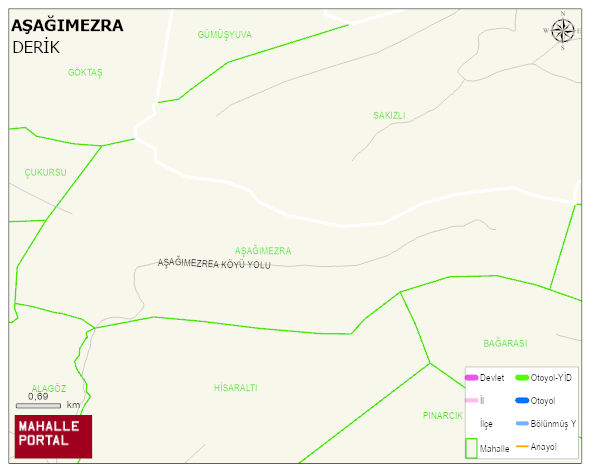AŞAĞIMEZRA Mahallesi Haritası | Mahalle Sokak Haritası