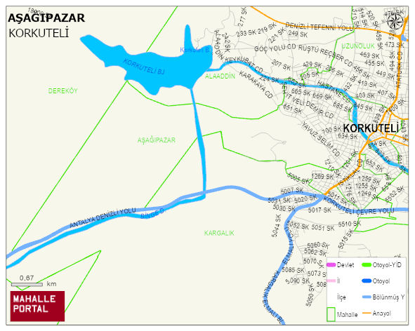 AŞAĞIPAZAR Mahallesi Haritası | Coğrafi Yapı ve Detaylı Haritası