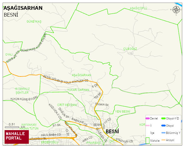 AŞAĞISARHAN Mahallesi Haritası | Coğrafi Yapı ve Detaylı Haritası