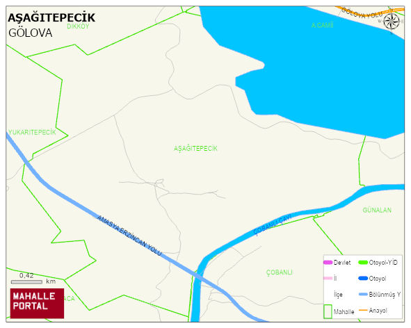 AŞAĞITEPECİK Köyü Haritası | Coğrafi Yapı ve Detaylı Haritası