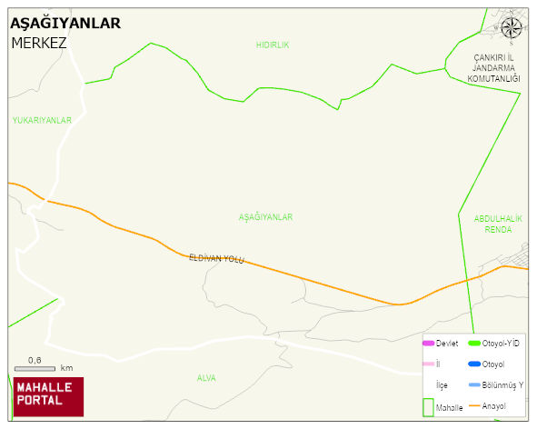 AŞAĞIYANLAR Köyü Haritası | İnteraktif Köy ve Mahalle Sınırları