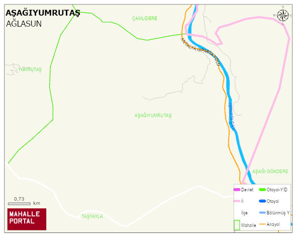 AŞAĞIYUMRUTAŞ Köyü Haritası | Mahalle ve Köy Sınırı