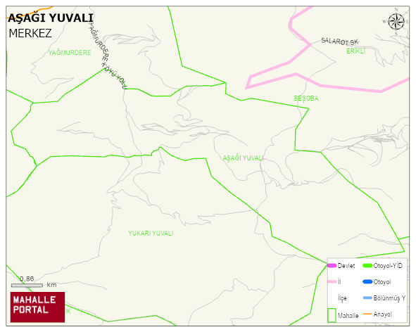 AŞAĞI YUVALI Köyü Haritası | Mahalle Sokak Haritası