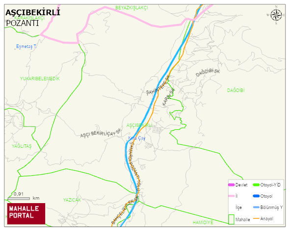 AŞÇIBEKİRLİ Mahallesi Haritası | Yükselti ve Doğa Özellikleri