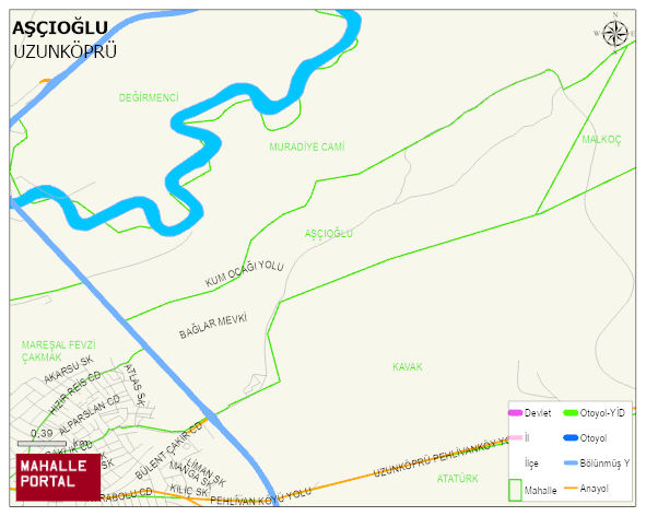 AŞÇIOĞLU Mahallesi Haritası | Sayısal Bölge Görünümü