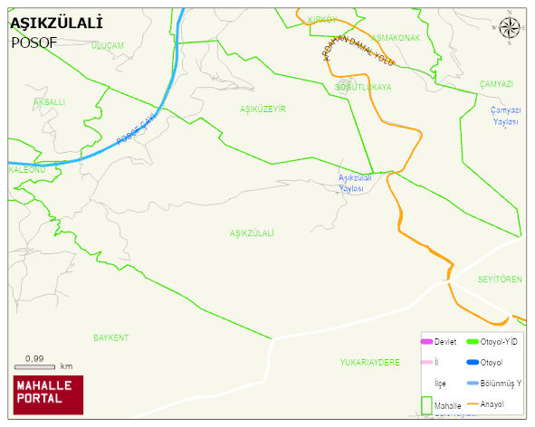 AŞIKZÜLALİ Köyü Haritası | Mahalle ve Köy Sınırı