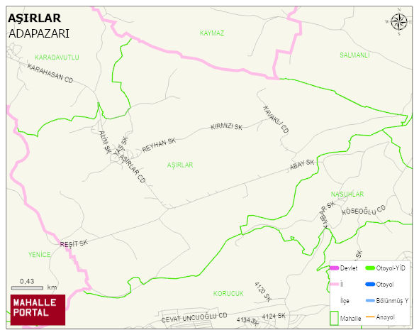 AŞIRLAR Mahallesi Haritası | Detaylı Köy ve Mahalle Görünümü