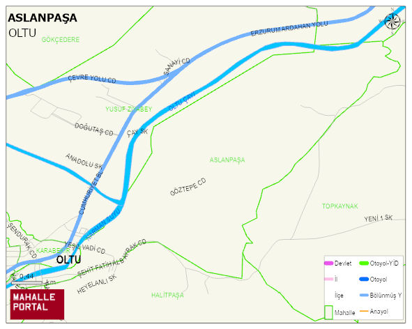 ASLANPAŞA Mahallesi Haritası | Sayısal Bölge Görünümü