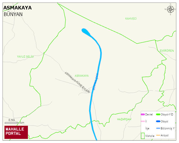 ASMAKAYA Mahallesi Haritası | Güncel Mahalle ve Köy Haritası