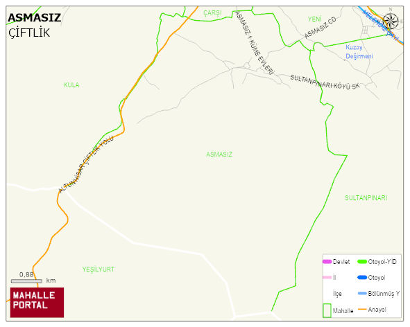 ASMASIZ Mahallesi Haritası | İnteraktif Köy ve Mahalle Sınırları