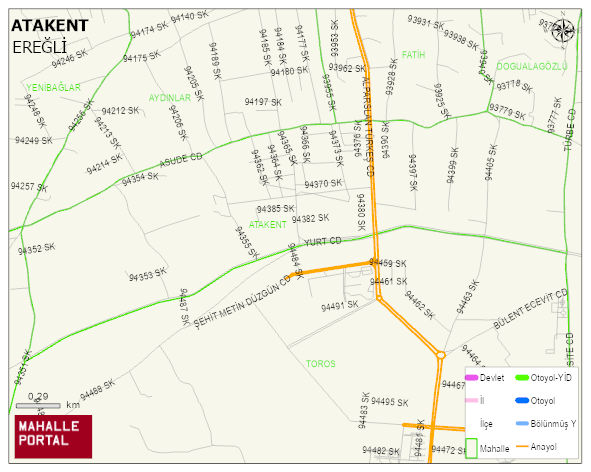 ATAKENT Mahallesi Haritası | Mahalle Sokak Haritası