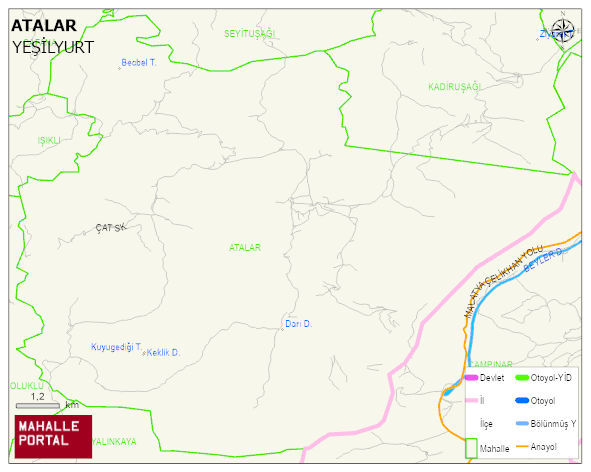 ATALAR Mahallesi Haritası | İnteraktif Köy ve Mahalle Sınırları