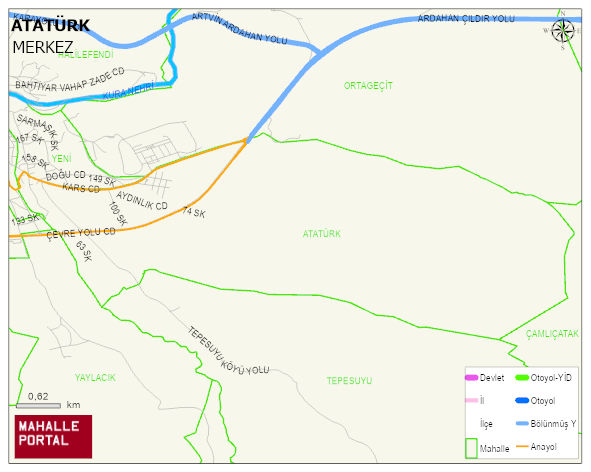 ATATÜRK Mahallesi Haritası | Detaylı Köy ve Mahalle Görünümü