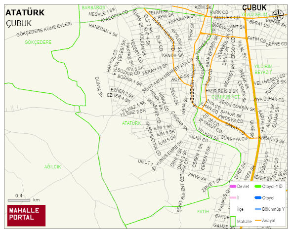 ATATÜRK Mahallesi Haritası | Güncel Mahalle ve Köy Haritası