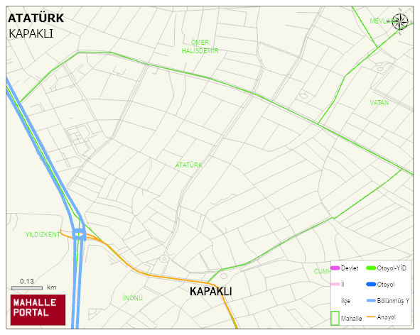 ATATÜRK Mahallesi Haritası | İnteraktif Köy ve Mahalle Sınırları