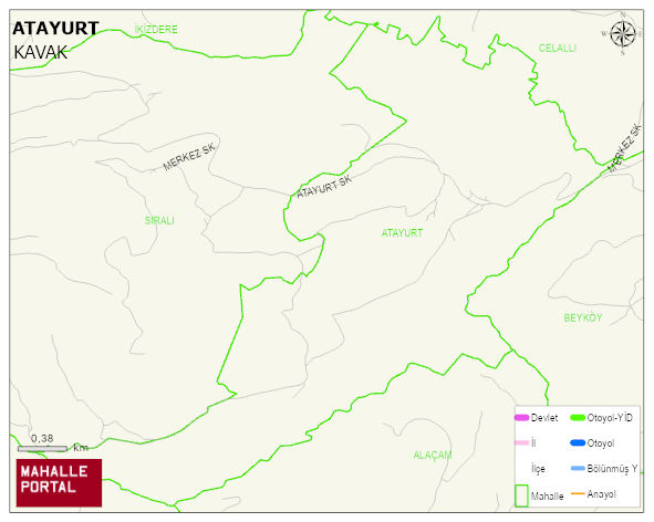 ATAYURT Mahallesi Haritası | İnteraktif Köy ve Mahalle Sınırları