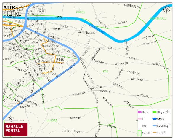 ATİK Mahallesi Haritası | İnteraktif Köy ve Mahalle Sınırları