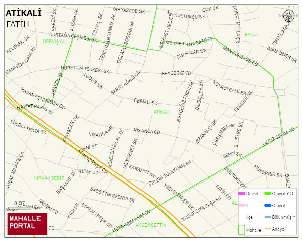 ATİKALİ Mahallesi Haritası | Güncel Mahalle ve Köy Haritası